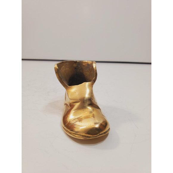Heel Boot design sculpture / vase / / statue || heavy solid brass boot / solid - Picture 7 of 10